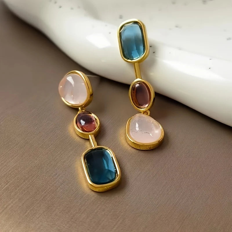 Women’s Retro Trend Earrings – Holiday Party Statement Drop Jewelry