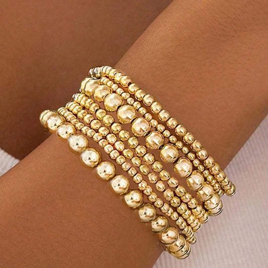 Fashion Simple Bead Bracelet Set