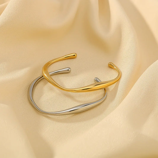 Stainless Steel Wrist Opening Bracelet Bangle