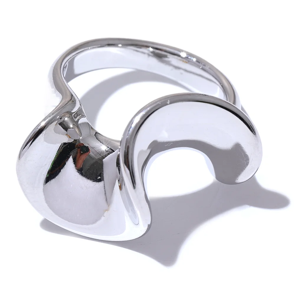 Irregular Minimalist Gold Ring – Waterproof Stainless Steel