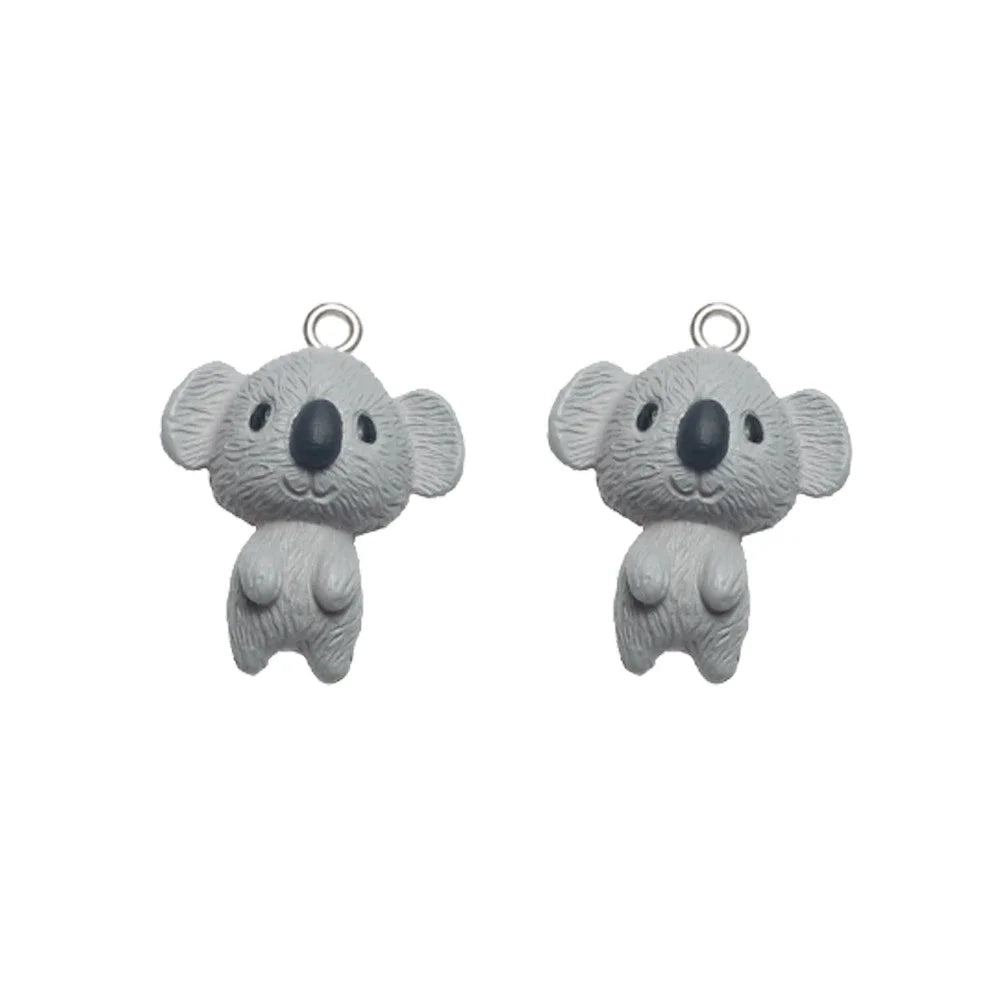 Animal Resin Charms Kawaii Pendants