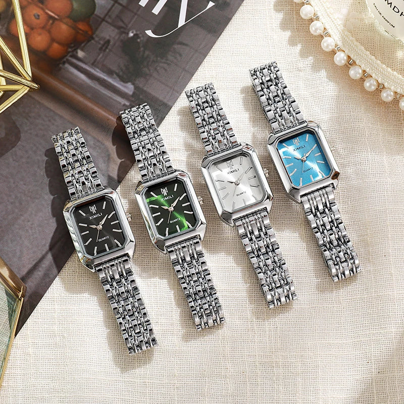 2025 Hot Brand Stainless Steel Strap Watch Women Luxury Gift
