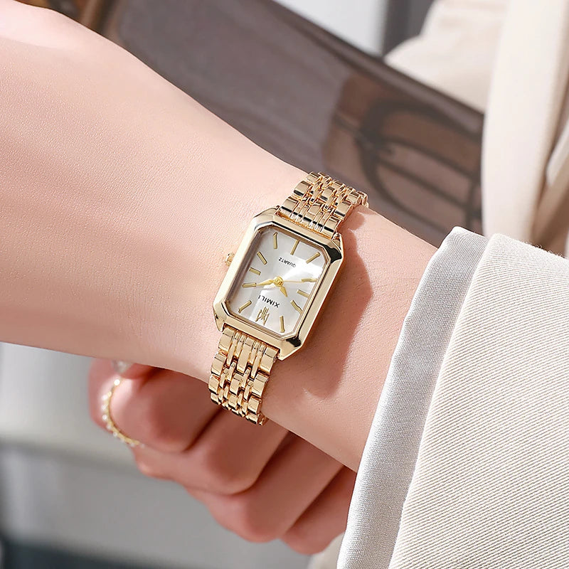 2025 Hot Brand Stainless Steel Strap Watch Women Luxury Gift