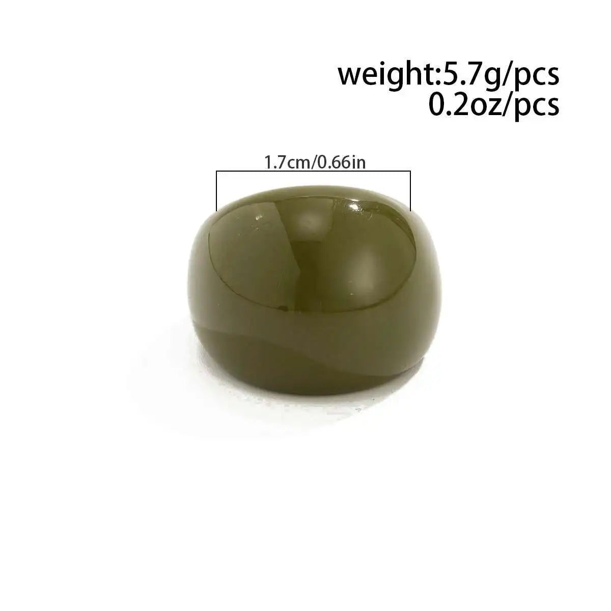 Boho Geometric Smooth Plastic Finger ring for woman