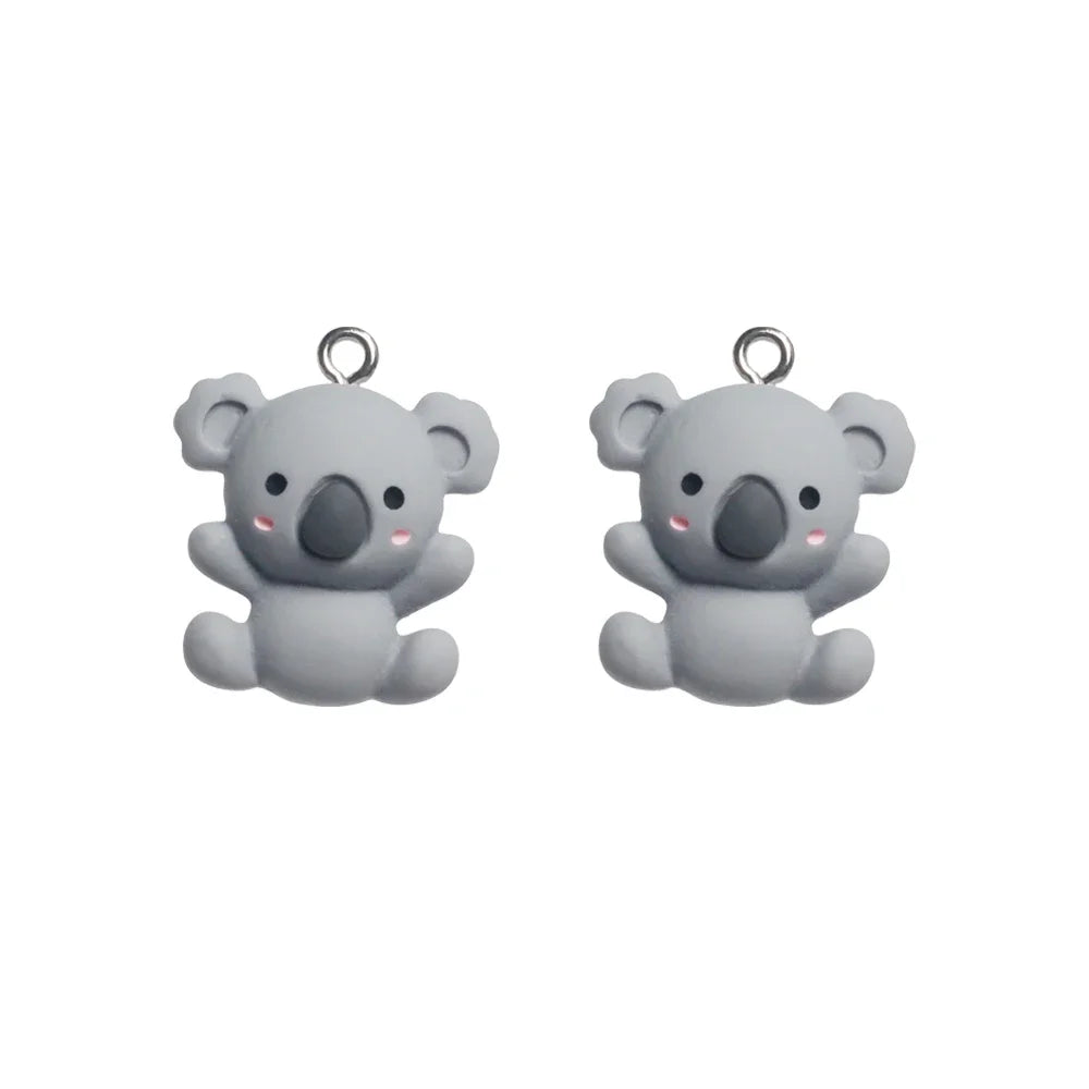 Animal Resin Charms Kawaii Pendants
