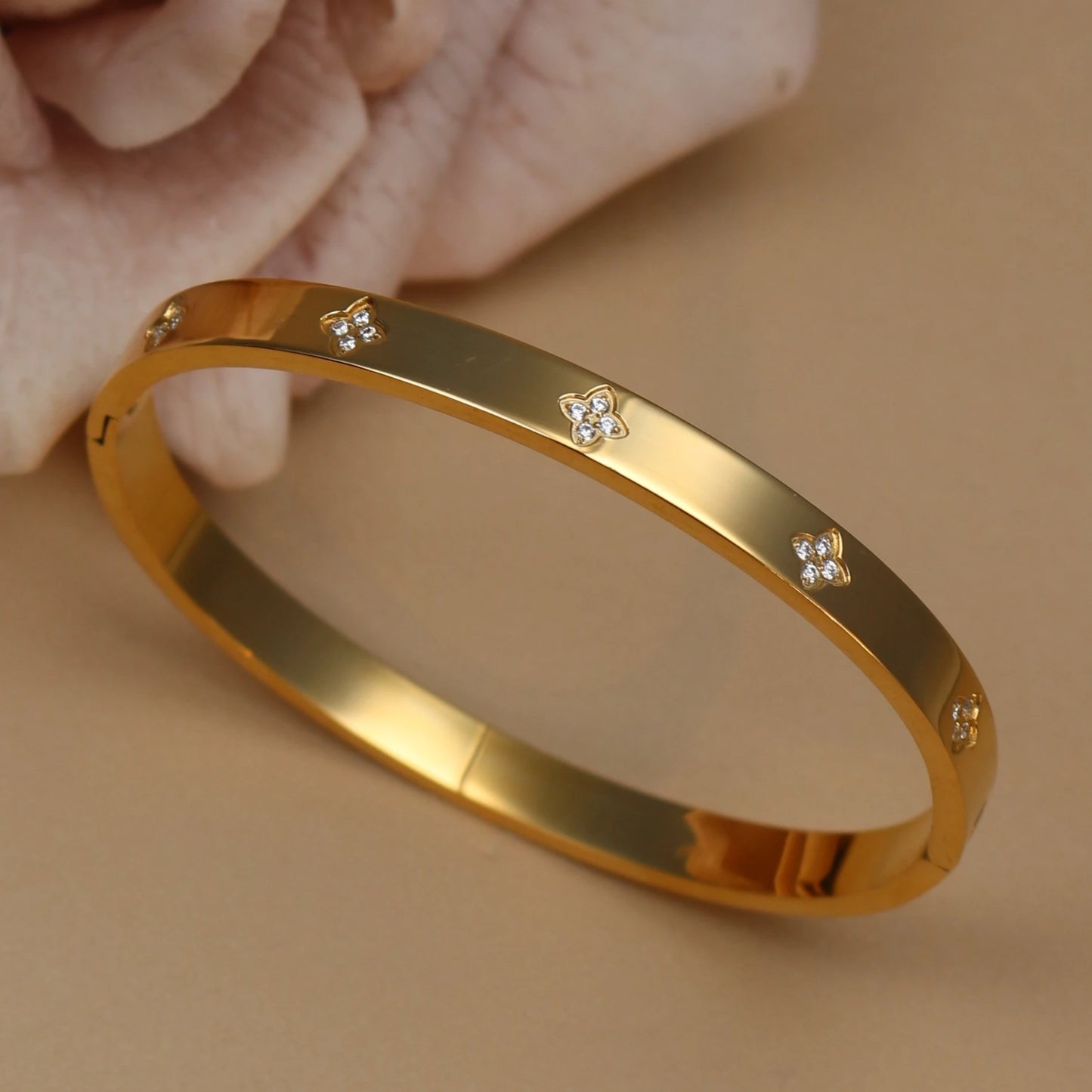 Fashion New Opal, Crystal 2-in-1 Stainless Steel Bracelet