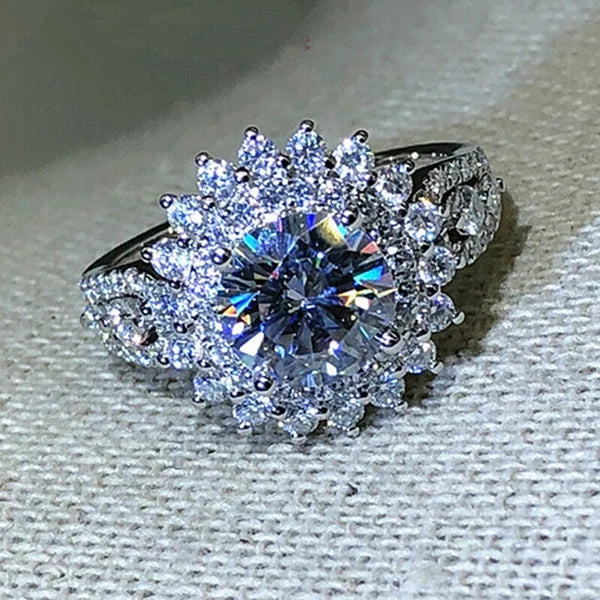 Fashion Silver Color Engagement Rings