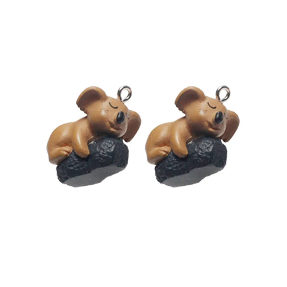 Animal Resin Charms Kawaii Pendants