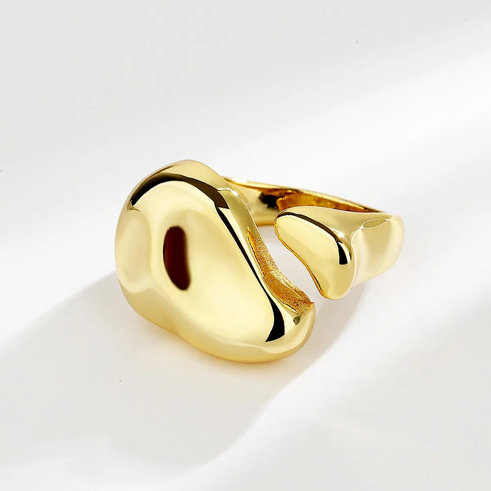 New Adjustable Colorful Drip Glaze Ring Women Fashion