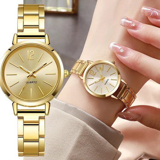 Luxury Watch for Women Simple Round Dial Stainless---Elegance you can feel