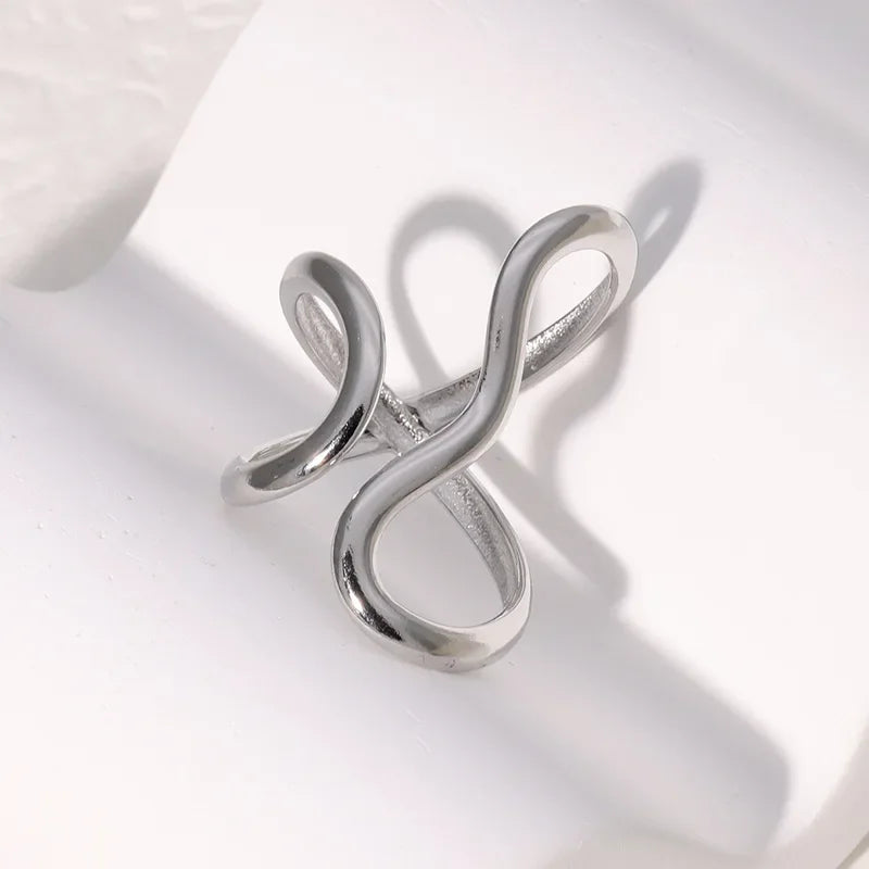 Stainless Steel ring-gold – Unisex Colorfast Personalized Statement rings