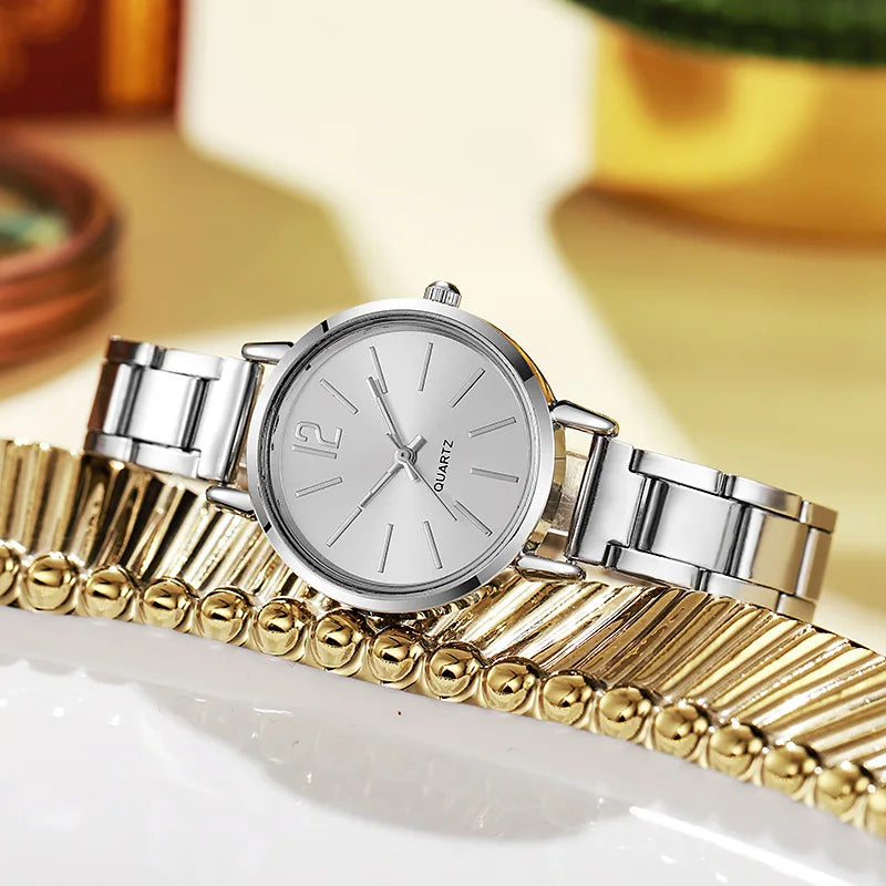 Luxury Watch for Women Simple Round Dial Stainless---Elegance you can feel