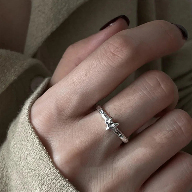 New Adjustable Colorful Drip Glaze Ring Women Fashion