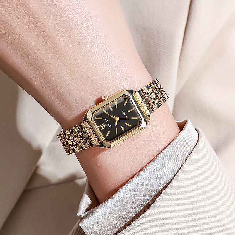 2025 Hot Brand Stainless Steel Strap Watch Women Luxury Gift