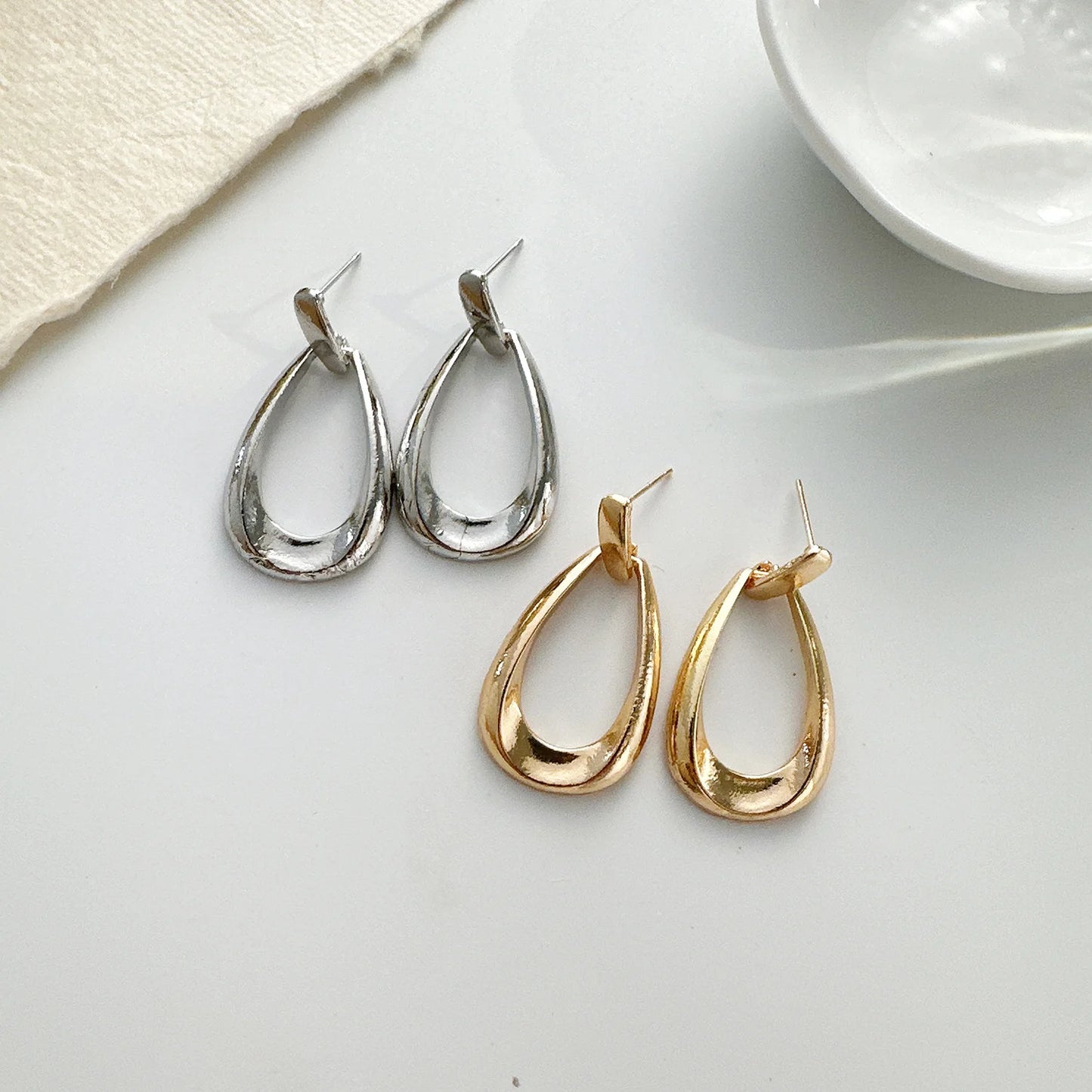 French Style Geometric Earring-drop