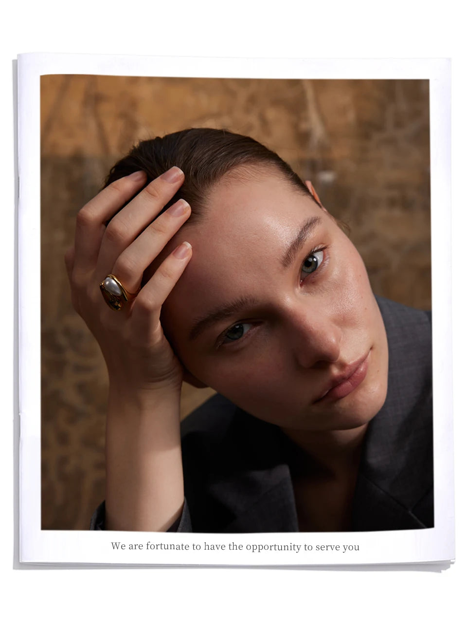 Imitation Pearl Water Drop Ring – 316L Stainless Steel Gold & Platinum Plated Elegant Jewelry for Women