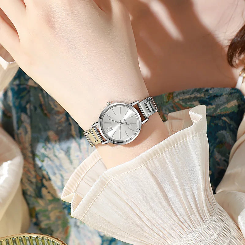 Luxury Watch for Women Simple Round Dial Stainless---Elegance you can feel