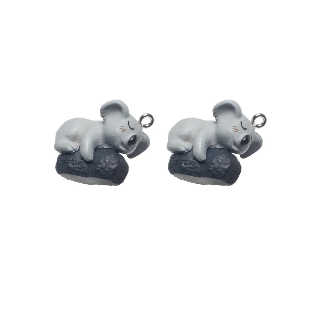 Animal Resin Charms Kawaii Pendants