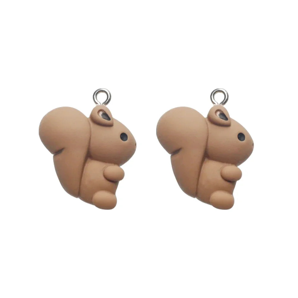 Animal Resin Charms Kawaii Pendants